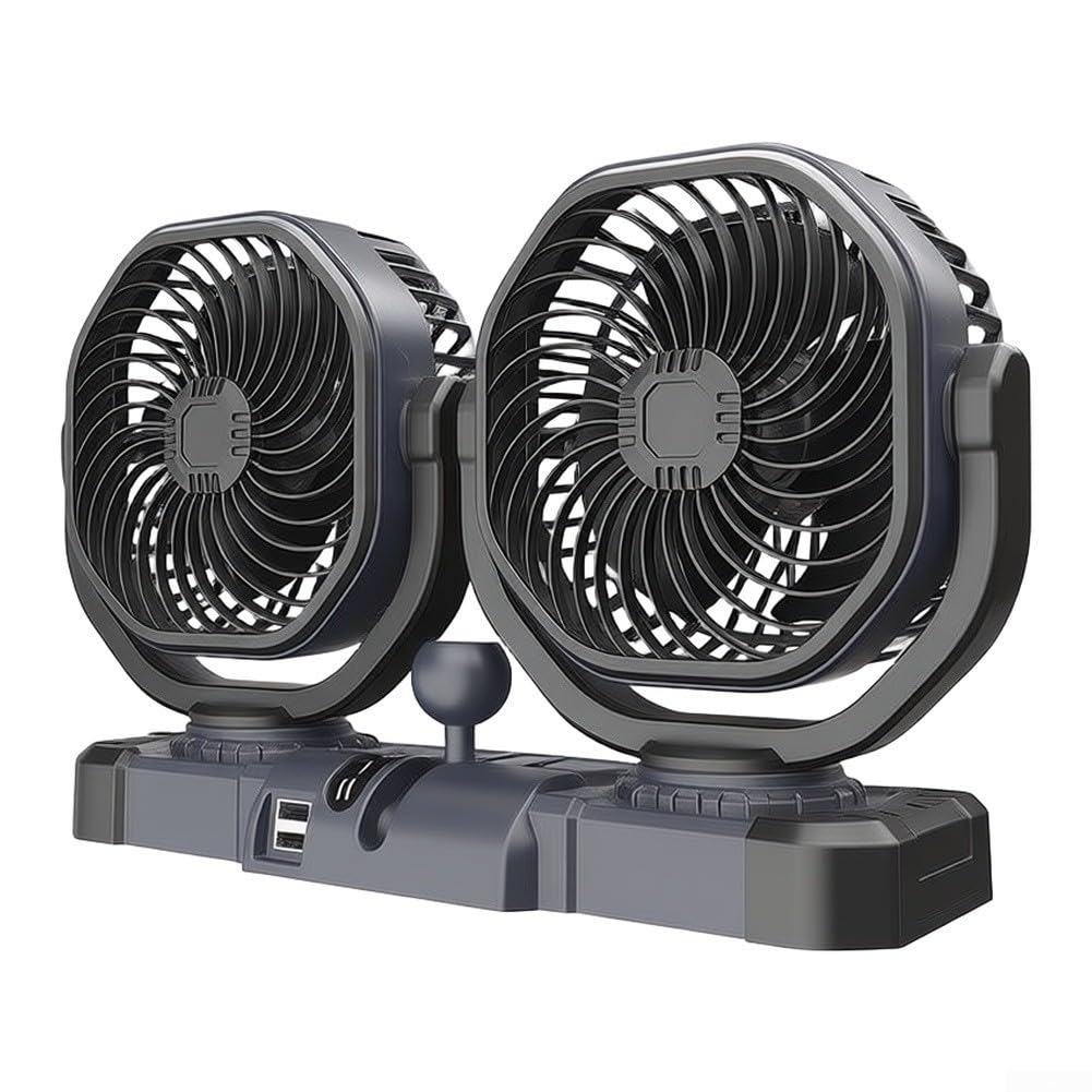 Ventilateur de tableau de bord double 5V 12V 24V robuste