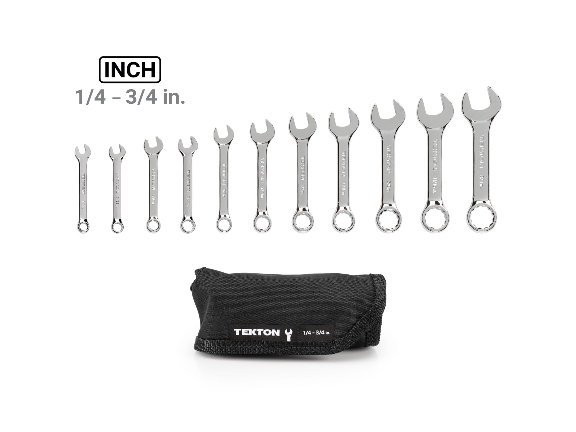 Stubby Ratcheting Combination Wrench Set, 12-Piece (Holder) | | WRN50170