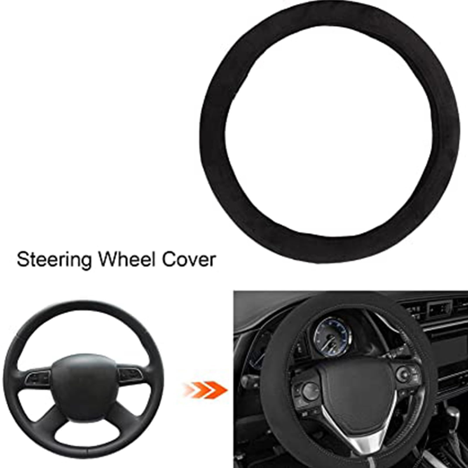 Housse chauffante élégante pour intérieur de voiture de 37 à 38 cm - 12 V - Housse chauffante pour l'hiver