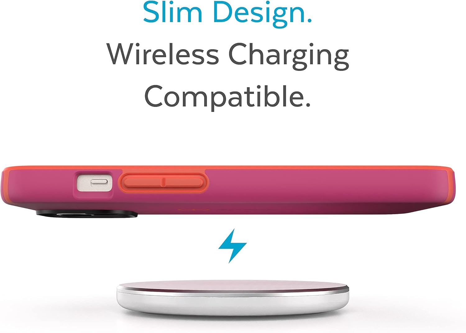 Speck iPhone 14 & iPhone 13 Case -Slim Phone Case with Drop Protection, Scratch Resistant with Soft Touch for 6.1 inch iPhones - Dual Layer Case, Digital Pink/Energy Red CandyShell Pro : Everything Else