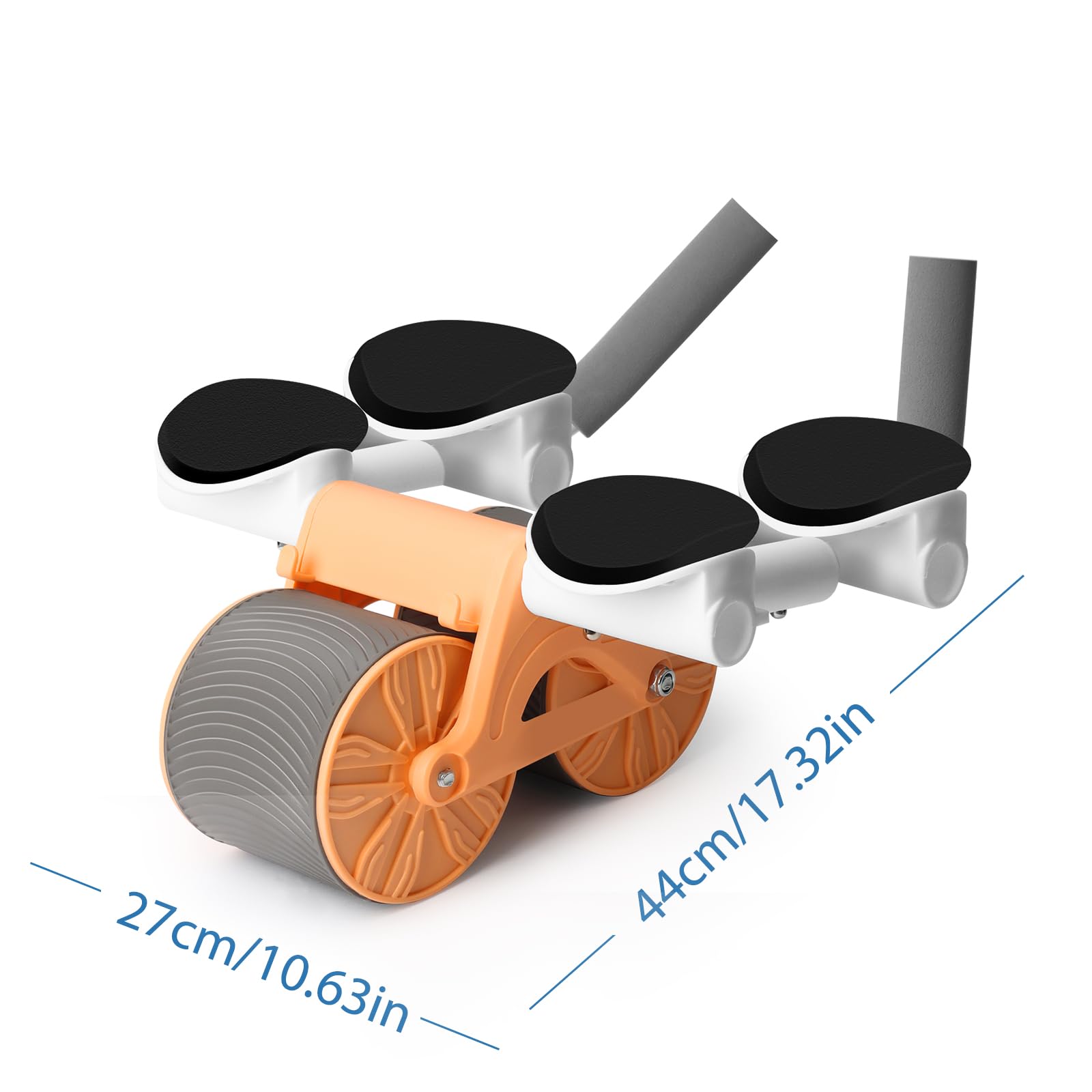 Avvolgimento Automatico per Addominali, Ruota AB Roller 2 in 1 Plank per Allenamento Core, Trainer per Uomini e Donne