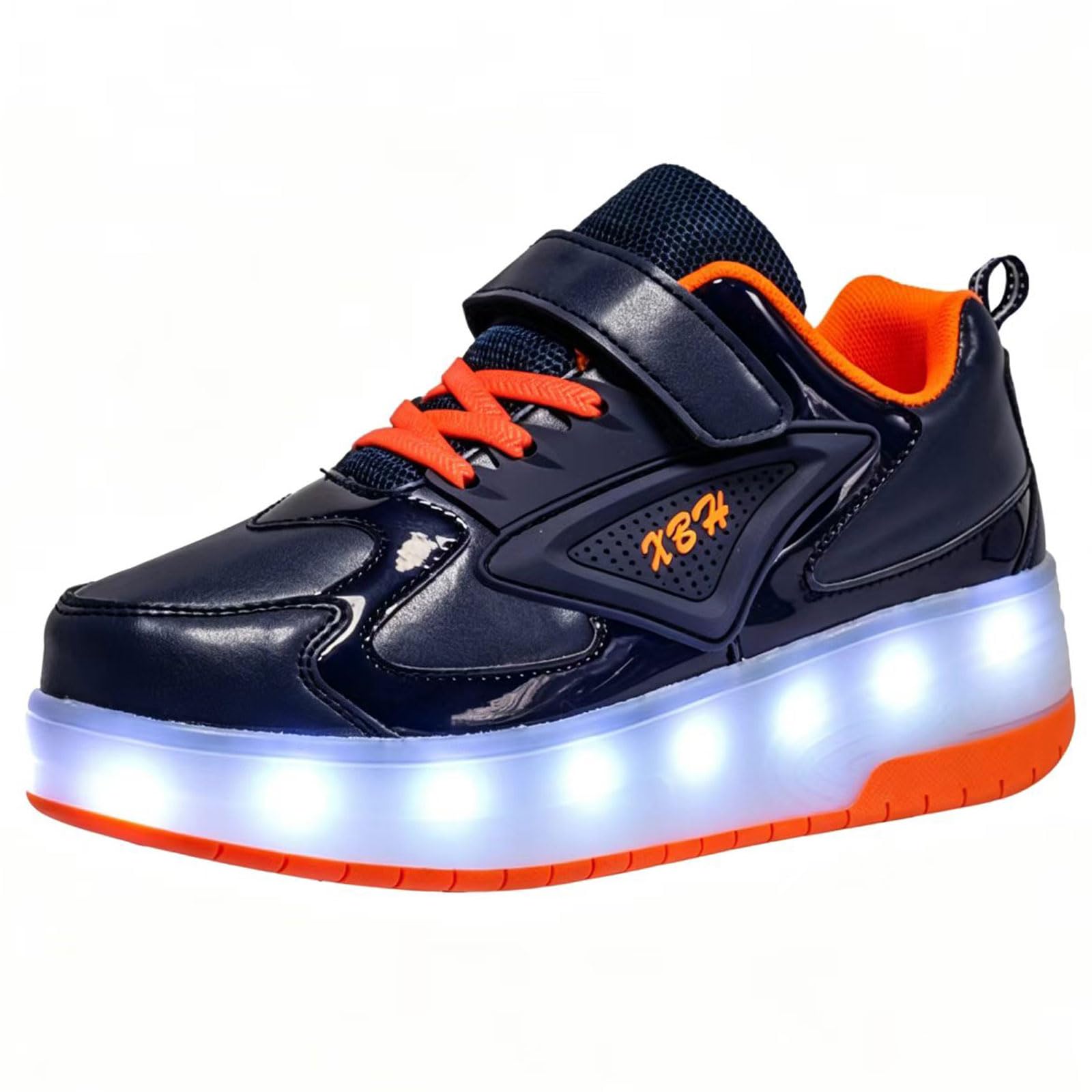 Wrotki dziecięce wrotki, LED z świecącymi kółkami, unisex, dla chłopców, dziewcząt, sportowe trampki ze zdejmowanymi kółkami, ładowalne, tryb 2 w 1, jazda na łyżwach