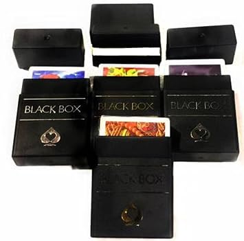 Gift Collection Black Box 100% Pure Plastic Playing Cards with 4 Set of Cards in Plastic case