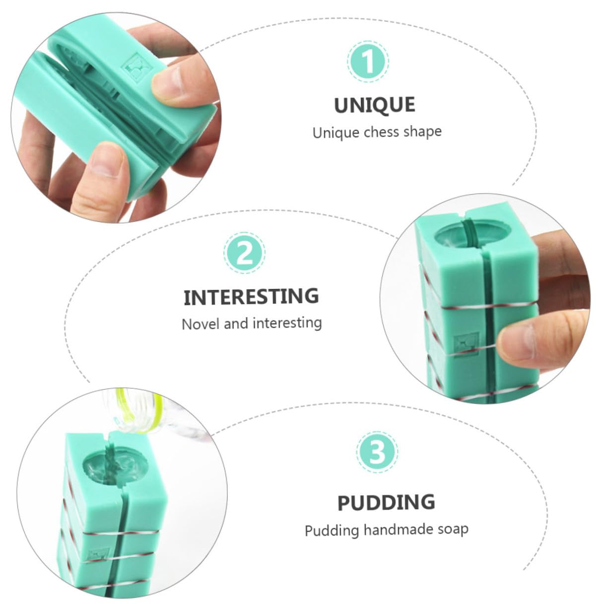 NUOBESTY Stampo per Dolci 12 Pezzi a Forma di Scacchi in Silicone Facile da Pulire e Sicuro per Decorazioni Creative di Torte e Cioccolato
