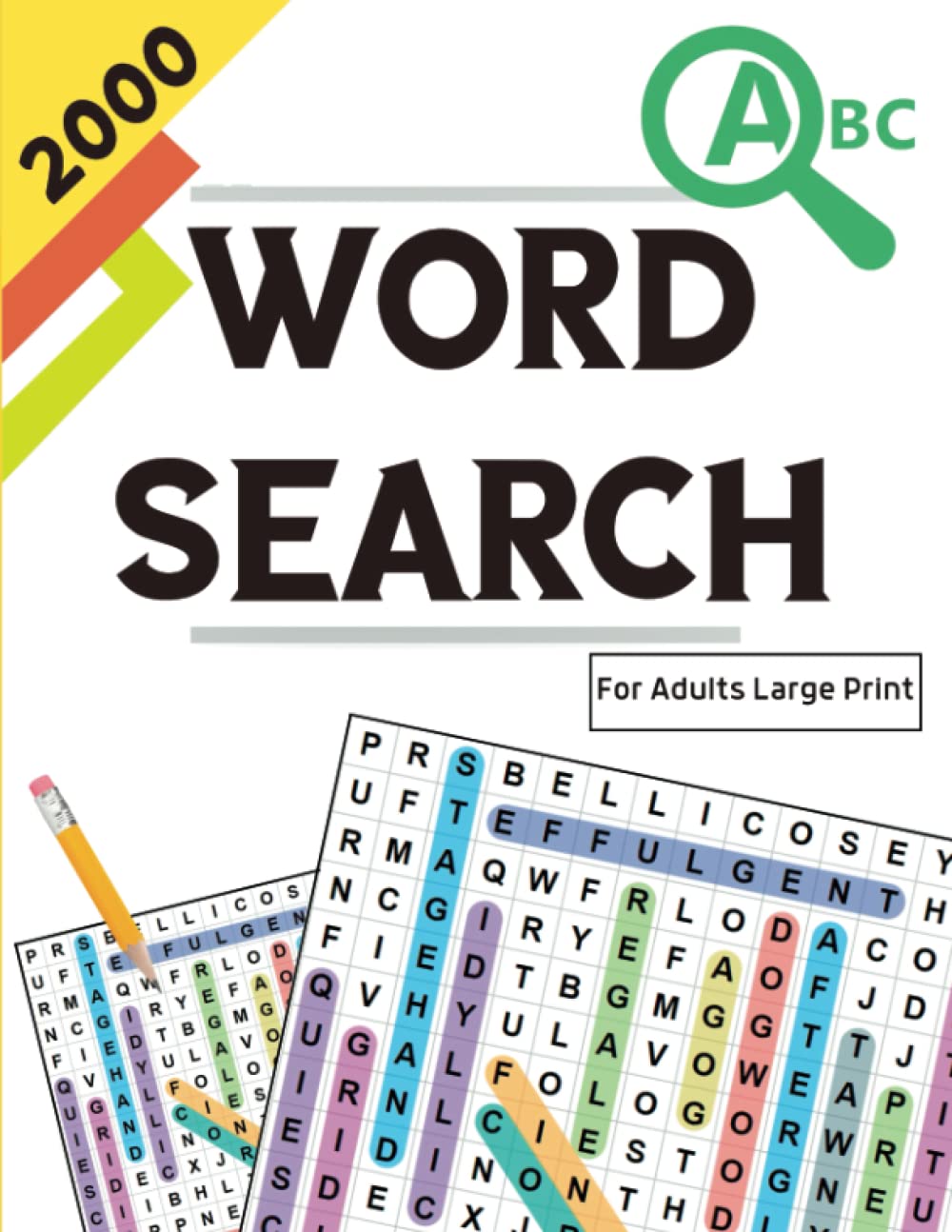 2000 Word Search for Adults Large Print (Memory Activity Book): Large Fonts for Adults,Seniors to Relax and Relieve Stress ( word search books for adults )