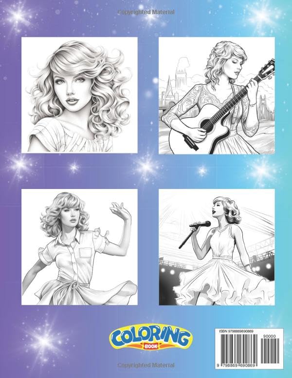 Vista 2 de Swifties A Coloring Book For Kids
