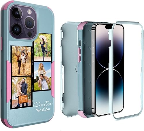Vista 57 de Funda personalizada para iPhone 14 Pro Max, funda personalizada a prueba de golpes, con fotos personalizadas, nombre del texto, imagen, resistente a