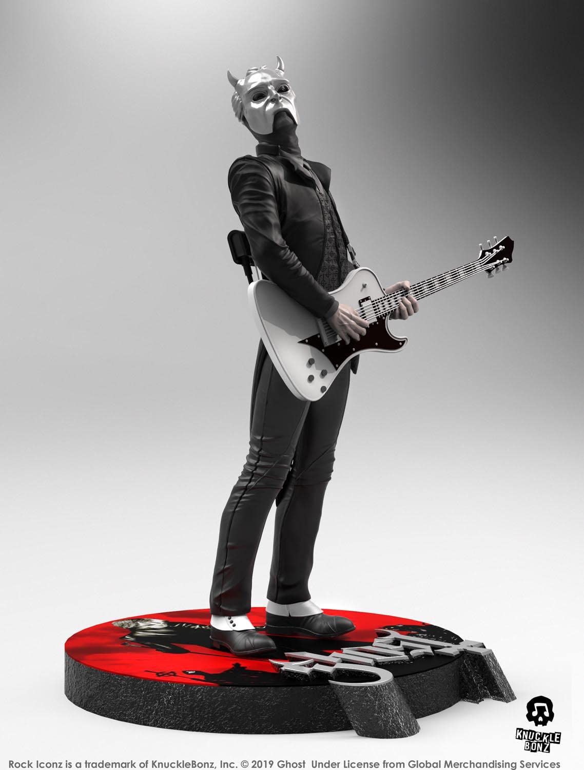 Knucklebonz Ghost Statuette Rock Iconz Nameless Ghoul (White