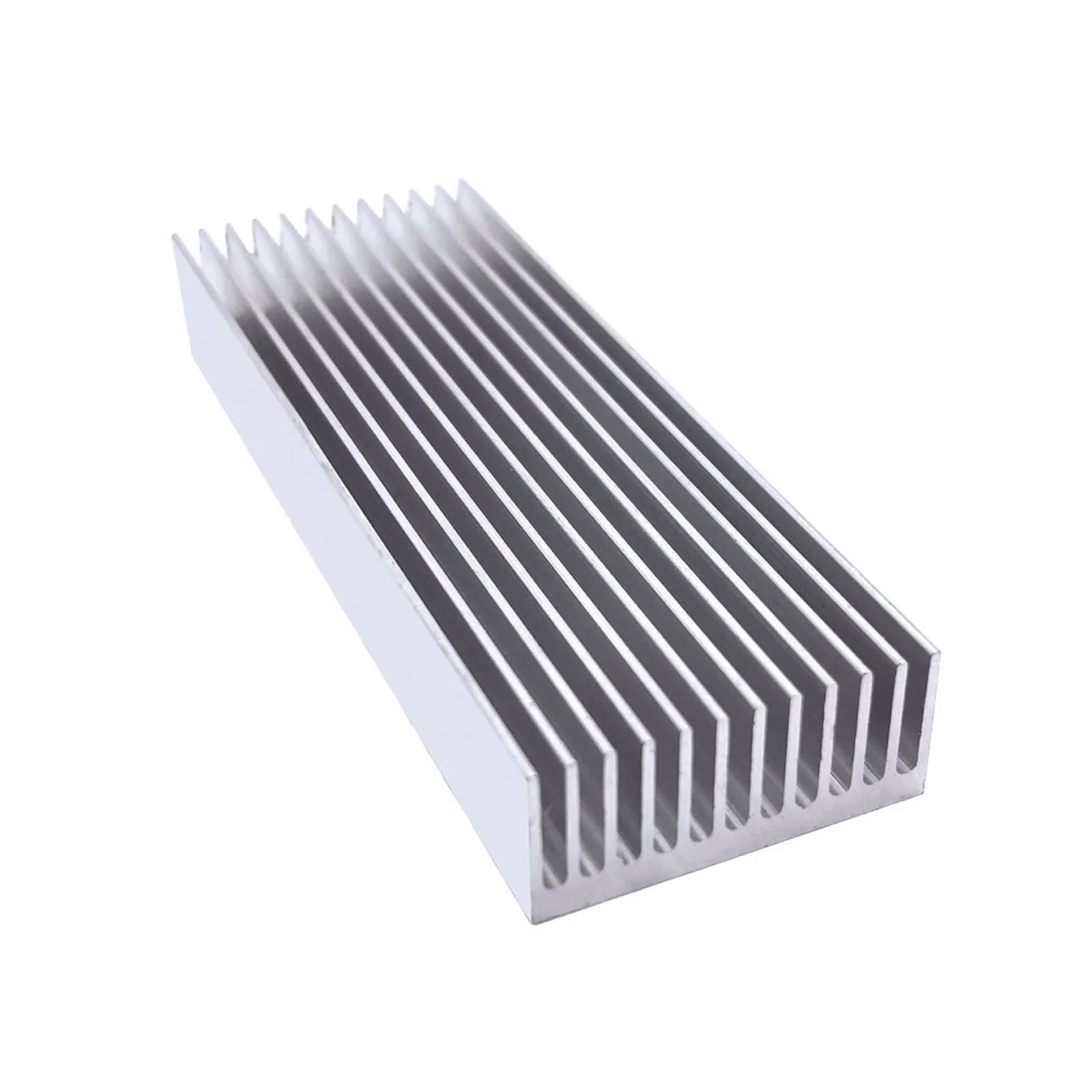 Dissipatore di calore in alluminio, larghezza 50-160 mm, raffreddamento rapido, per chip elettronico, LED, COB, luce di potenza, transistor IC (50 x 25 mm, 120 mm)