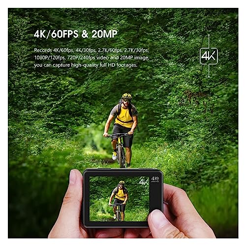 Ficha técnica MZZYG Cámara de acción WiFi Pantalla táctil de 2 Pulgadas EIS 2.4G 1080P Cámara Web Impermeable Sport Vlog CAM Option 7 - Fernando Cortés