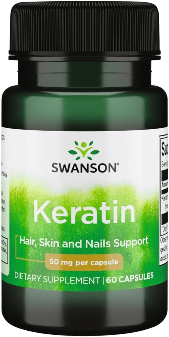 SwansonKeratin 50 Mg 60 Capsules