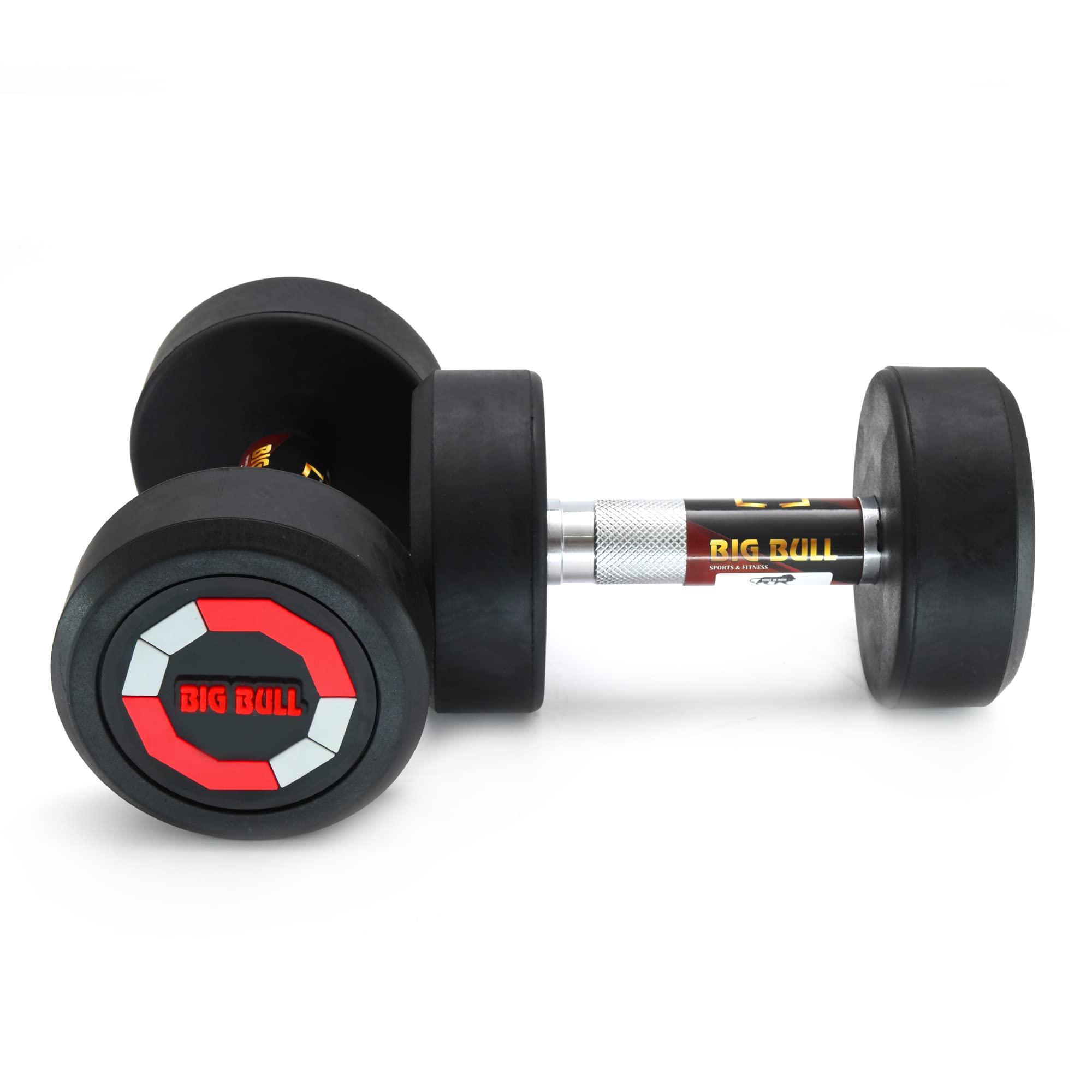 BIGBULL Rubber Coated Solid Round Dumbbell (Sold In Pair) (12.5 Kg x 2pc (Total = 25 kg), RED) (B09ZRN82V4) Amazon Price History, Amazon Price Tracker