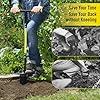 Jardineer 2PCS Bulb Planter Tools Set, Long Handle Garden Transplanter and Small Bulb Planting Tool with Deep Marker, Ideal for Planting Bulbs, Seedlings, Flowers & Vegetables