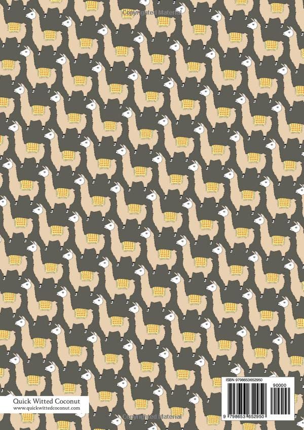Llama Notebook - Lined Pages - A4 - Premium: (Dark Edition) Fun notebook 192 lined pages (A4 / 8.27x11.69 inches / 21x29.7cm) - Image 2
