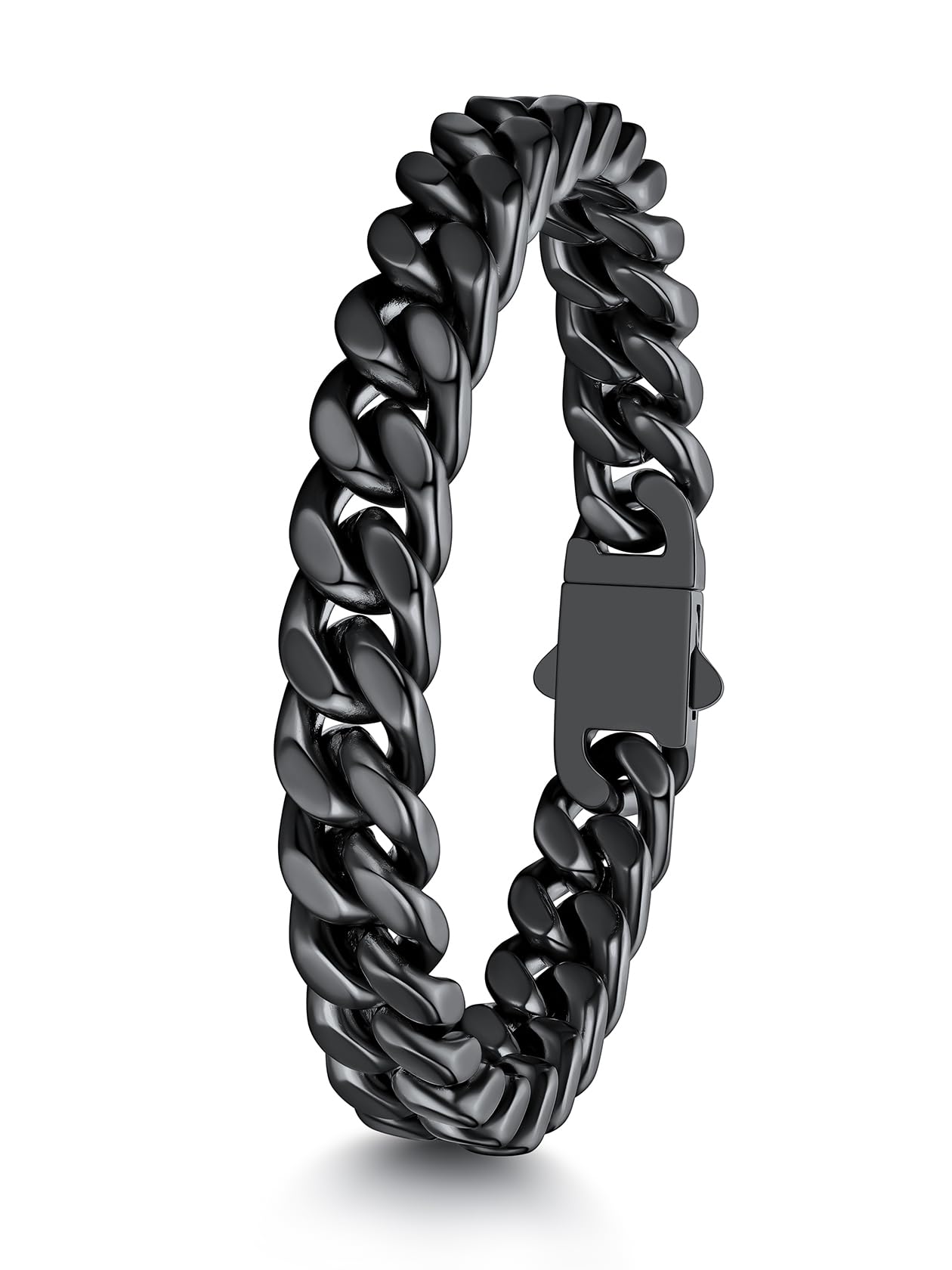ChainsHouse Armband Herren Edelstahl Panzerarmband für Herren & Damen Silber/Schwarz/Gold 5/7/9/12MM 19/21/23CM