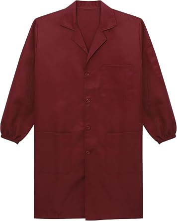 Unisex Mens Womens Workwear Uniform Resistant Lab Coat Professional Work Jackets