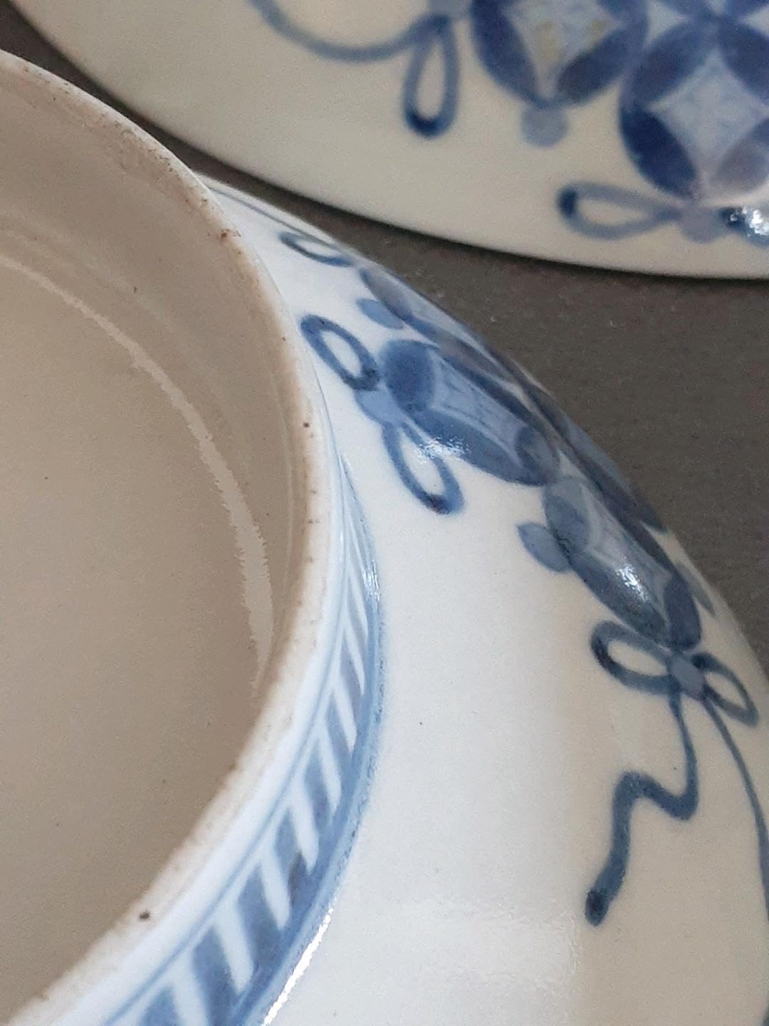 本物保証！】江戸後期【後期藍鍋島】草花図15.5cm五寸皿無傷5客揃い