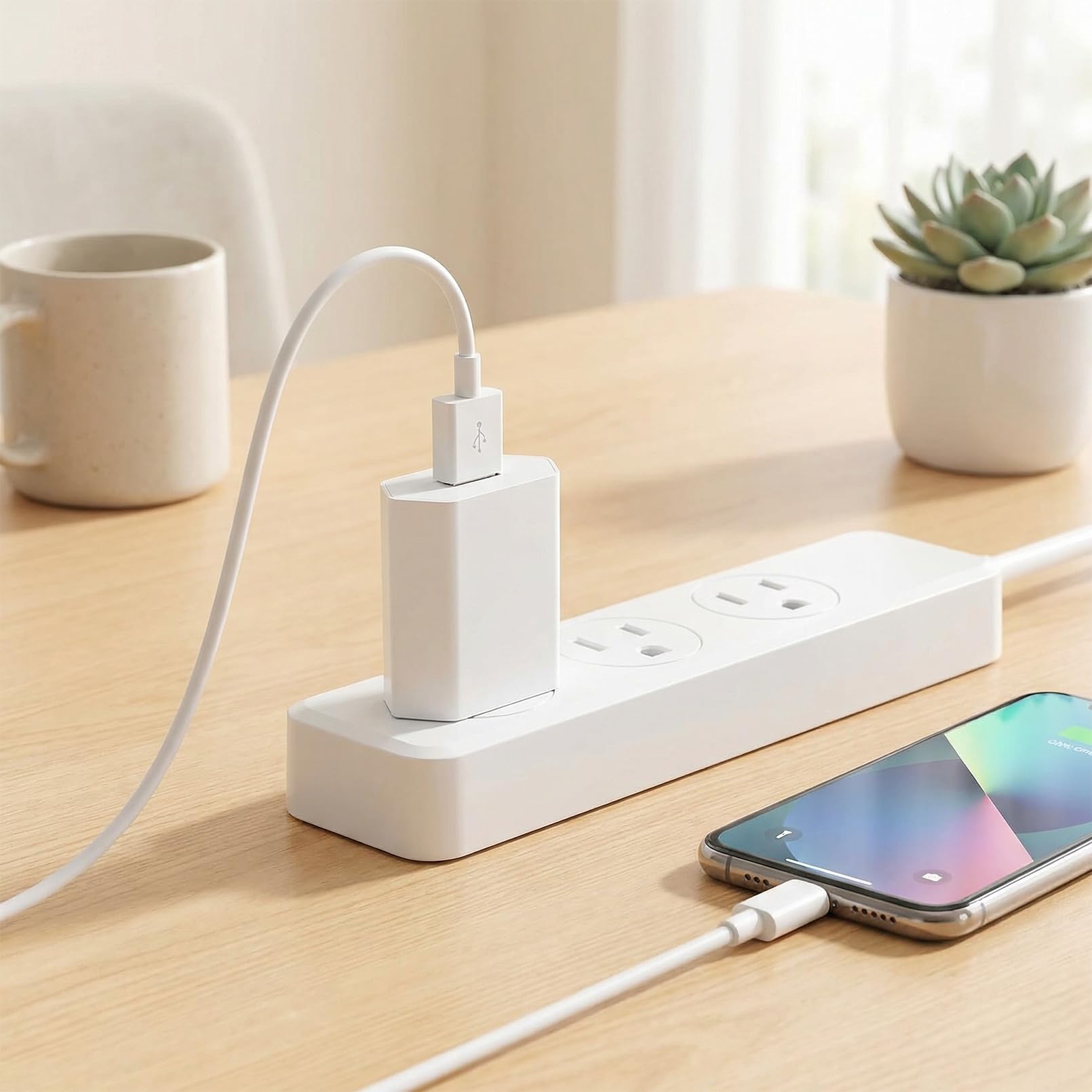 Set di 2 caricabatterie USB 5 V 1 A, spina USB e alimentatore di rete, spina universale compatibile con la serie iPhone e Samsung, Xiaomi, Huawei e altri smartphone