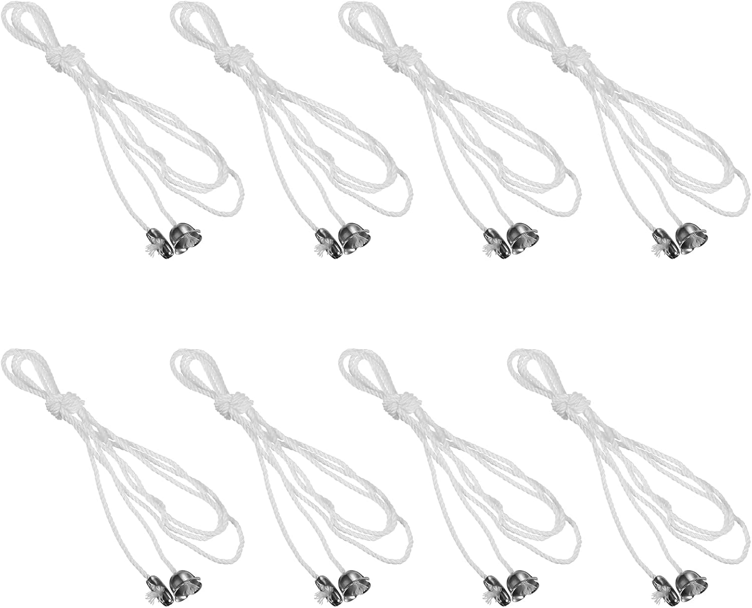Mabor 8 Pcs Ceiling Fan Pull Chain Switch Extender Light Pull Cord String with Connector Chain Extension for Ceiling Fan Light Fixture Light Bulb