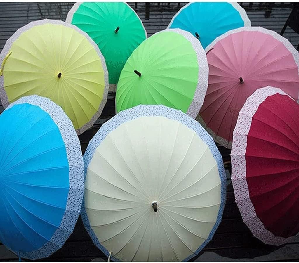 Windproof Umbrella Strong Umbrellas Large Golf Umbrella with Cherry Blossoms Design Windproof Umbrella Oversize Rain Stick Umbrella for Rain Umbrellas for Rain (Color : C)
