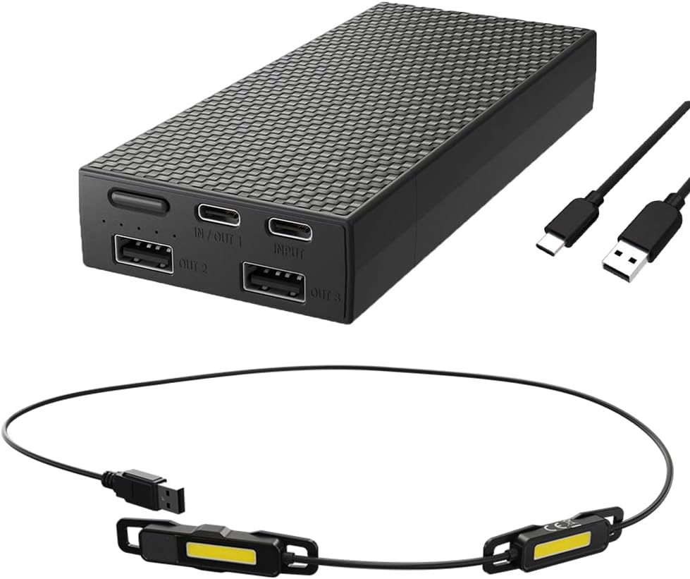 Jogging Companion : Nitecore UT05 Waist light 400 Lumens w/Lightweight Nitecore NB20000 20,0000mAh PowerCharger