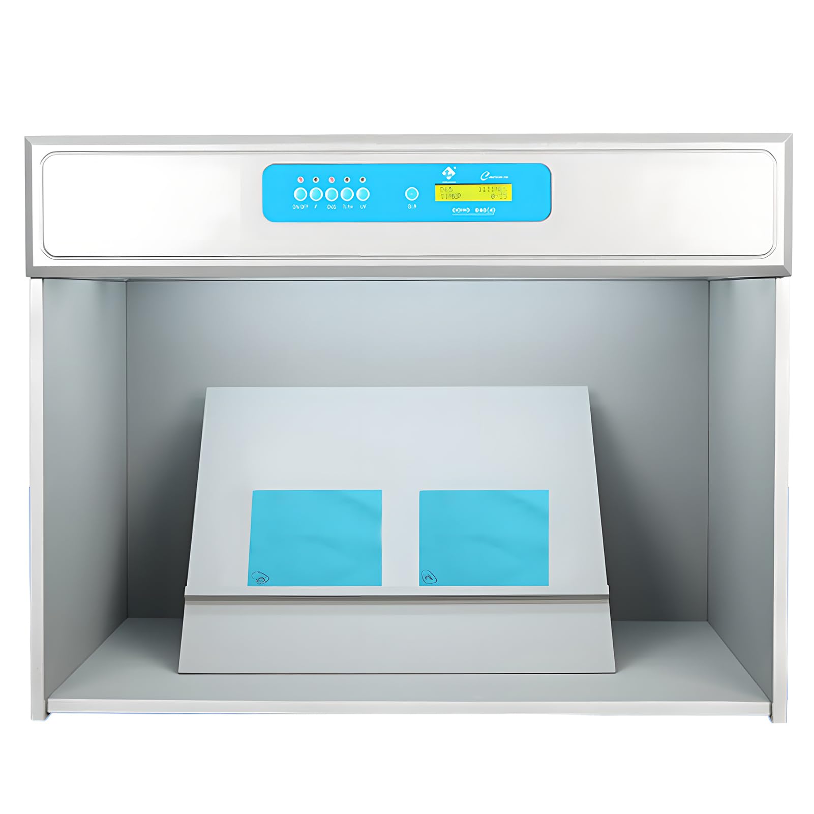 Armoire de Correspondance des Couleurs de la Source à 6 lumière - D65 / TL84 / F/UV/CWF / U30 Boîte à LED avec commutateurs individuels et journalisation d'enregistrement, 695 × 552 × 502 mm