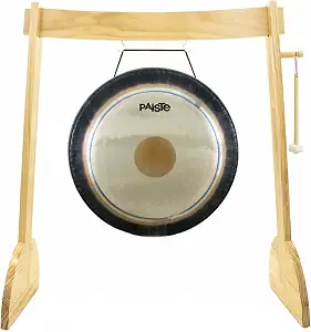 24 to 30 Inch Paiste Symphonic Gong with Lunaphonic Stand, Mallet, and Flat Scraped Surface