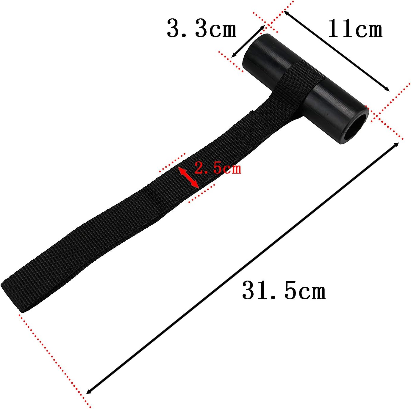 Wewillwin Quick Hood Trunk Loops - Vehicle Tie-Down Points, 4 Pcs Black Polyester Rubber Combination Straps for Kayak Canoe Boat Jeep, Universal Fit, Compatible with SUV Watercraft