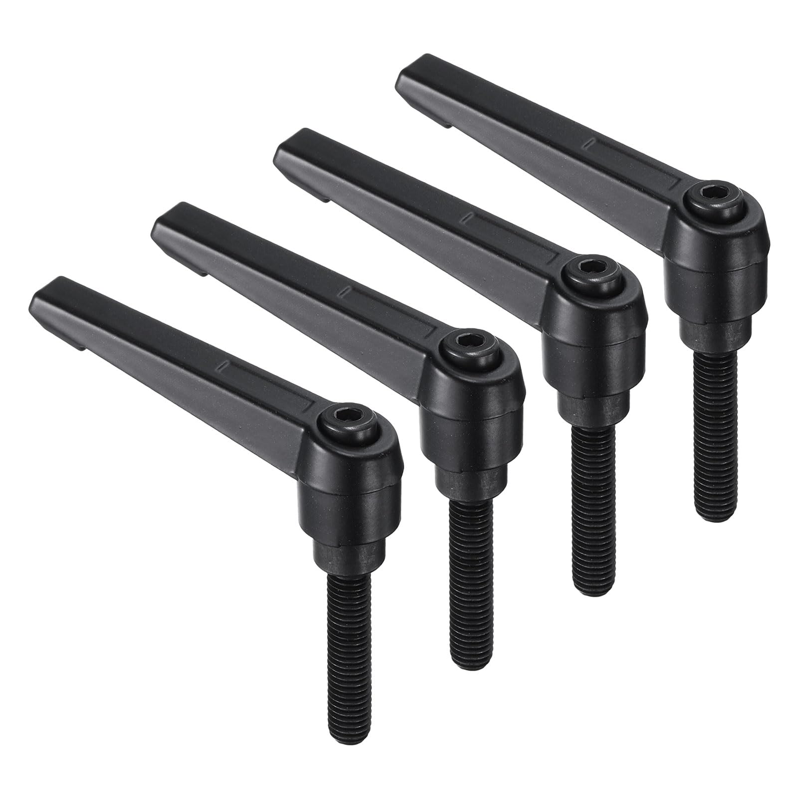 Sourcing Map 4pcs Clamping Lever Handles, M10 X 50mm 304 Stainless Steel Threaded Male Stud, Adjustable Handles Locking Quick Release Ratchet Push - View #8