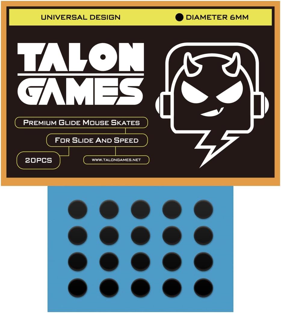 TALONGAMES Super Smooth Rounded Curved Edges Mouse Feet Skates for Universal