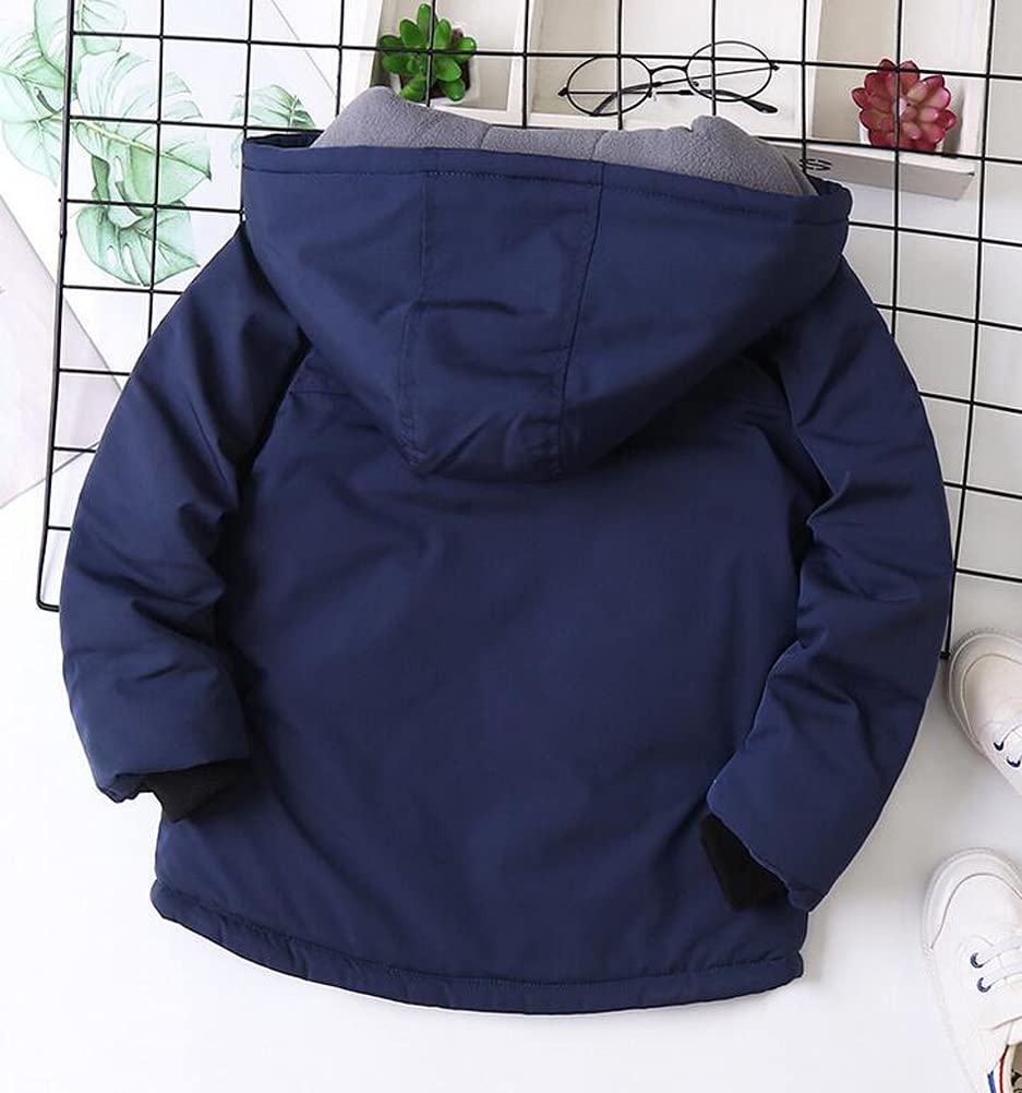 Cappotto lungo per bambino, invernale, con cappuccio