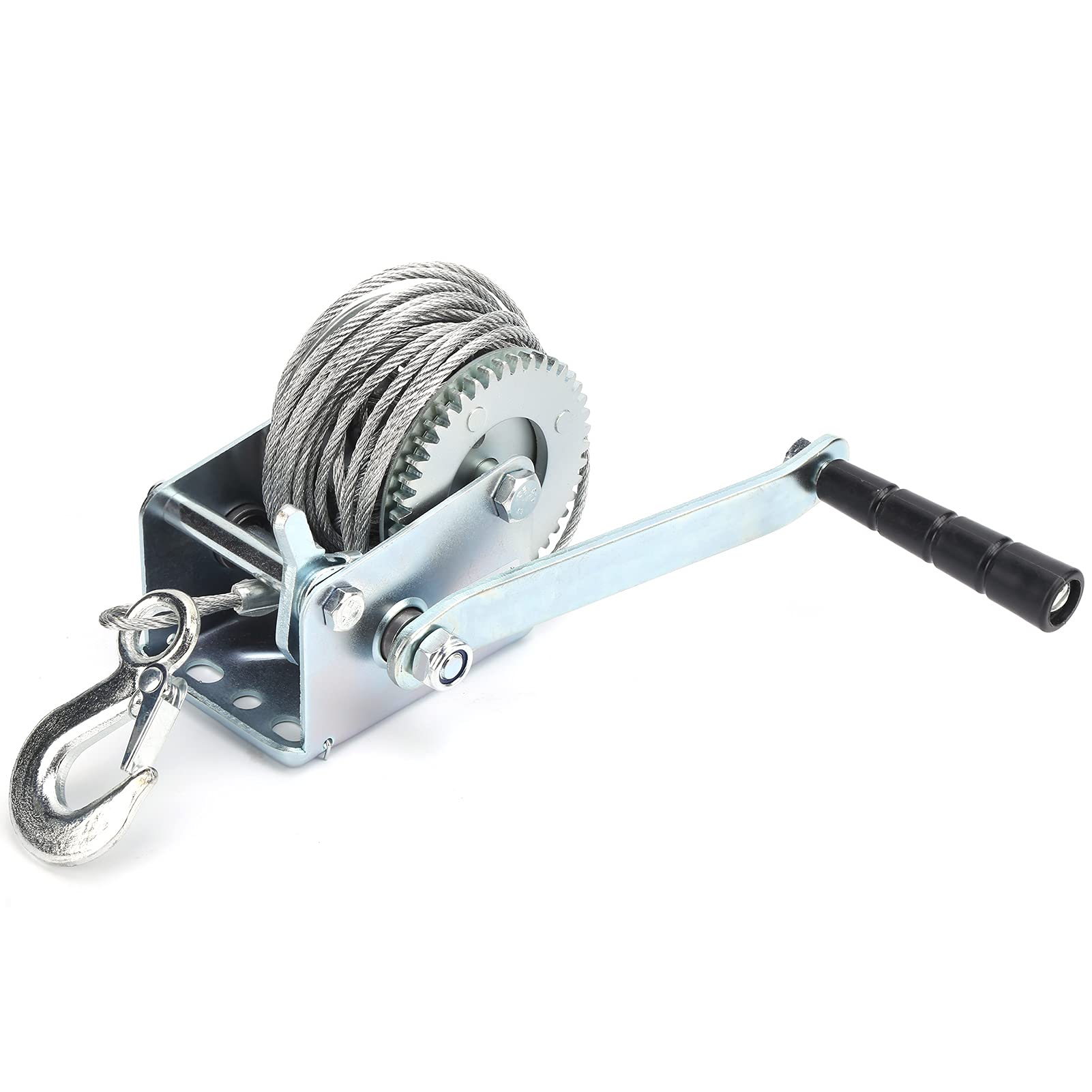 Cabrestante Manual con manivela Manual autoblocante, Herramienta de Eslinga de elevación, cabrestante de Acero de aleación de 600 Libras de Alta Resistencia para Minas de