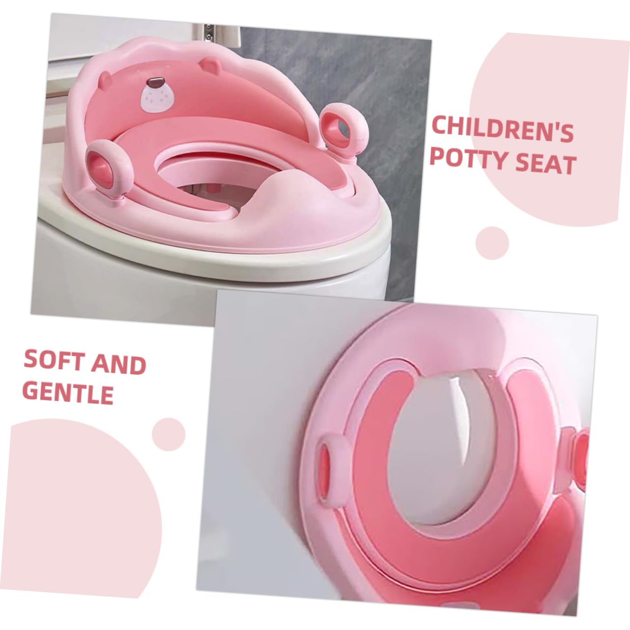Yardwe Inodoro Con Asiento y Escalera Cojín Tpe Adecuado Niñas Diseño De León Adorable