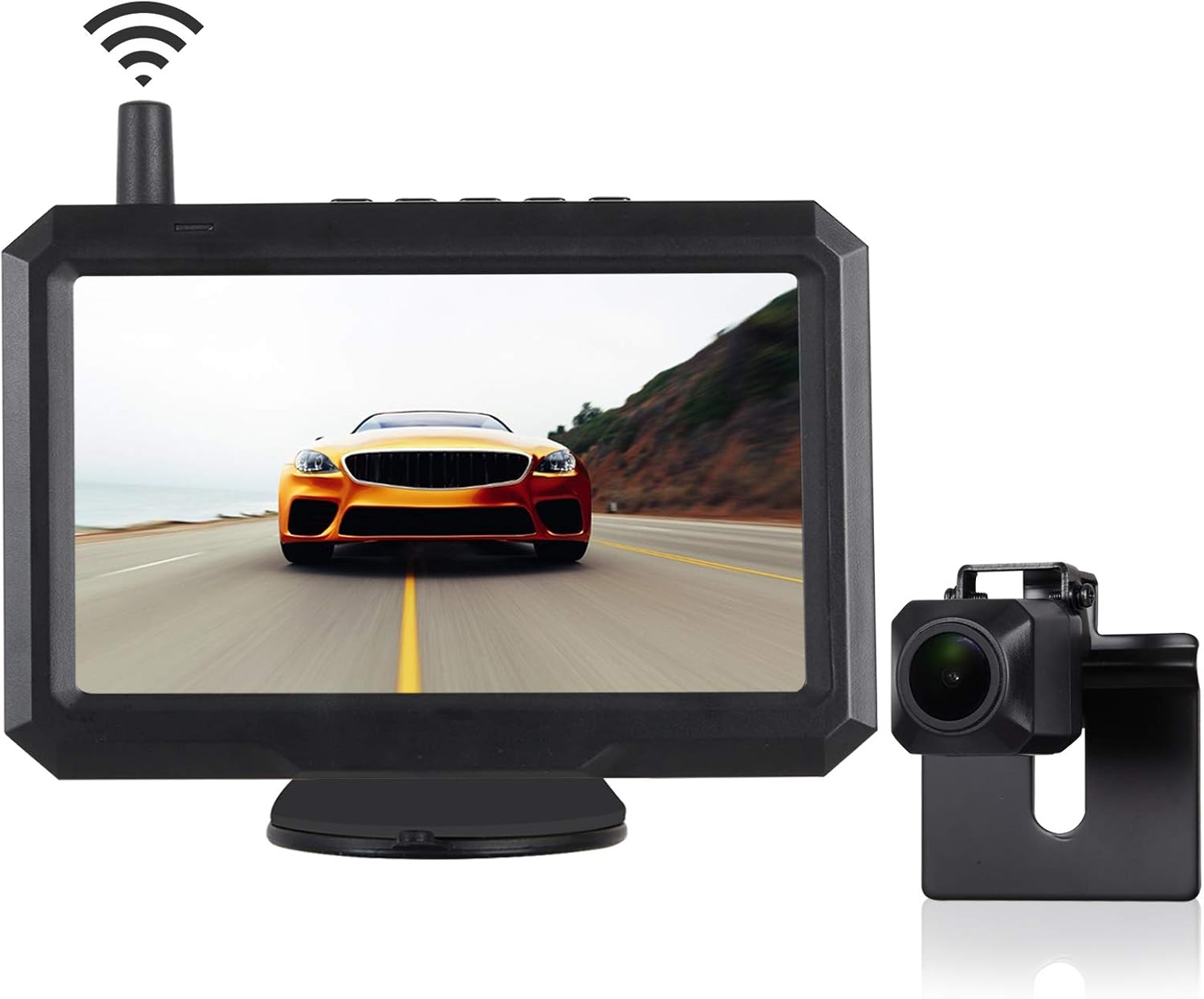 Best Quality 🔥 TUOZFLY Digital Wireless Backup Camera Kit with Stable Signal, 5 Inch HD TFT-LCD Monitor, Waterproof Rear View Camera for Trucks, Cars,SUVs, Pickups, Vans Easy DIY Installation