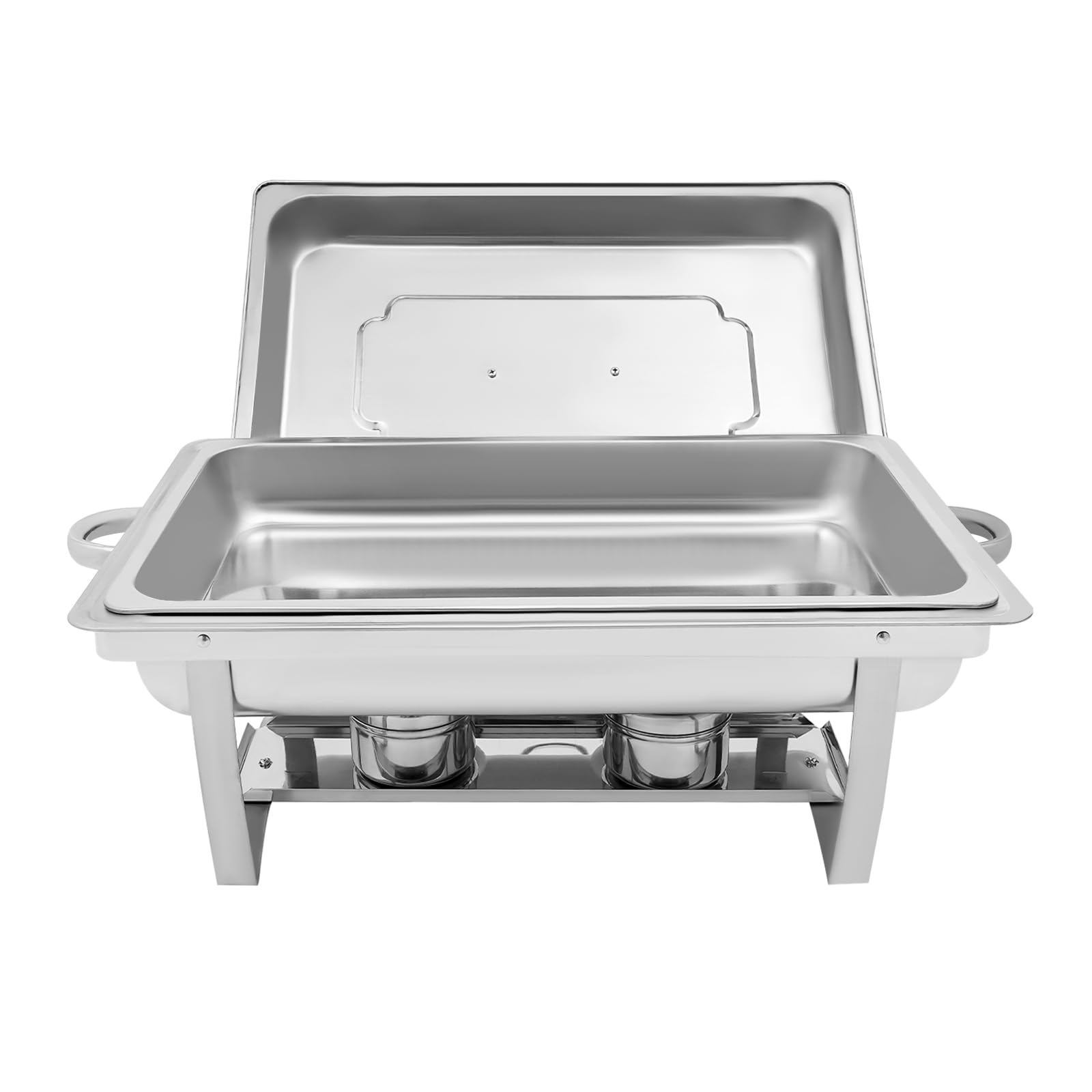 Juego de 9 litros para buffet de platos con práctica tapa, calentador de alimentos, calentador de buffet con patas, recipiente térmico para catering, buffet y fiestas