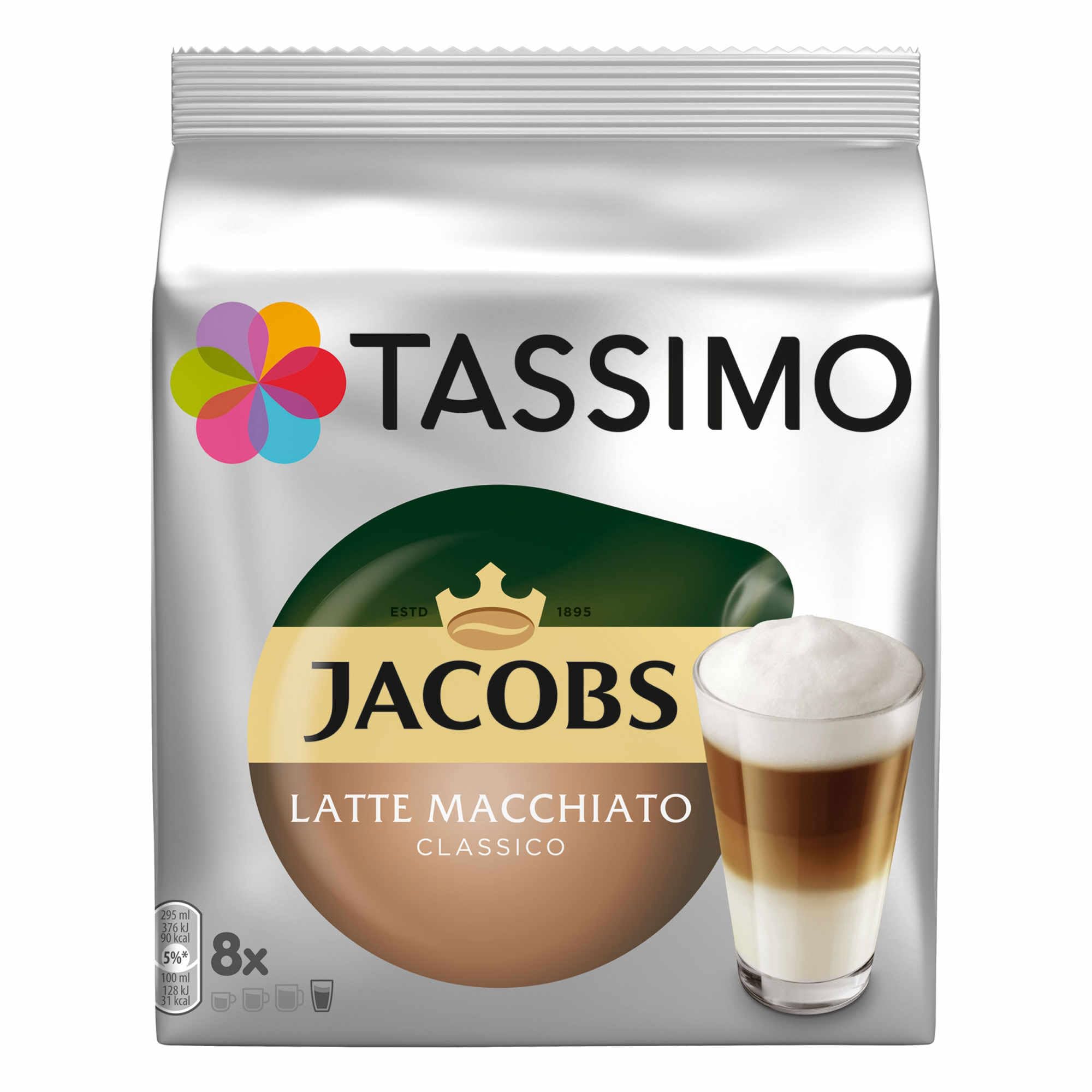 Tassimo Cápsulas de Café Cream Collection, Café con Leche, Chocolate, 3 Variedades, 48 T-Discs (24 tazas)
