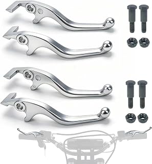 2 Pcs Silver Brake Levers Compatible with Tuttio Soleil01 E-Dirt Bike