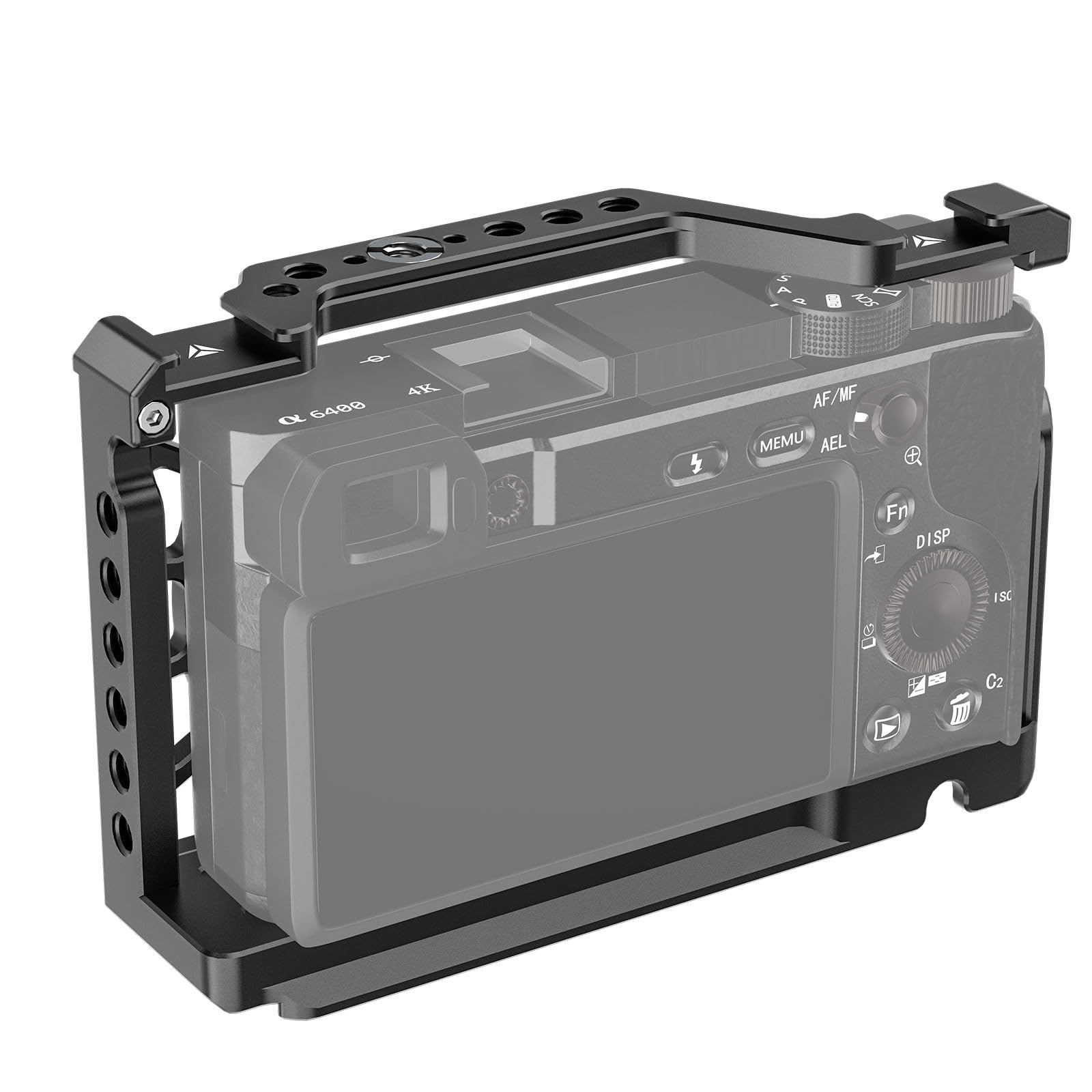 Jaula para cámara Estabilización de Video Jaula para cámara Ajuste de Forma Creación de Videos Fotografía Equipo de aleación de Aluminio con Soporte de Zapata fría Roscas de 1/4