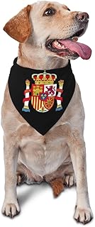 Coat of Arms Spain Triangle Dog Bandana Scarf Accessories for Pet Bibs
