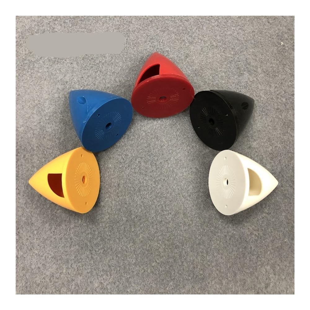Compatible con Piezas de aeromodelismo de Aviones RC, 5 Colores, 75 mm, 3 Pulgadas, Modelos RC, plástico, 2 Palas, hélice giratoria.(75mm Black 1pcs)