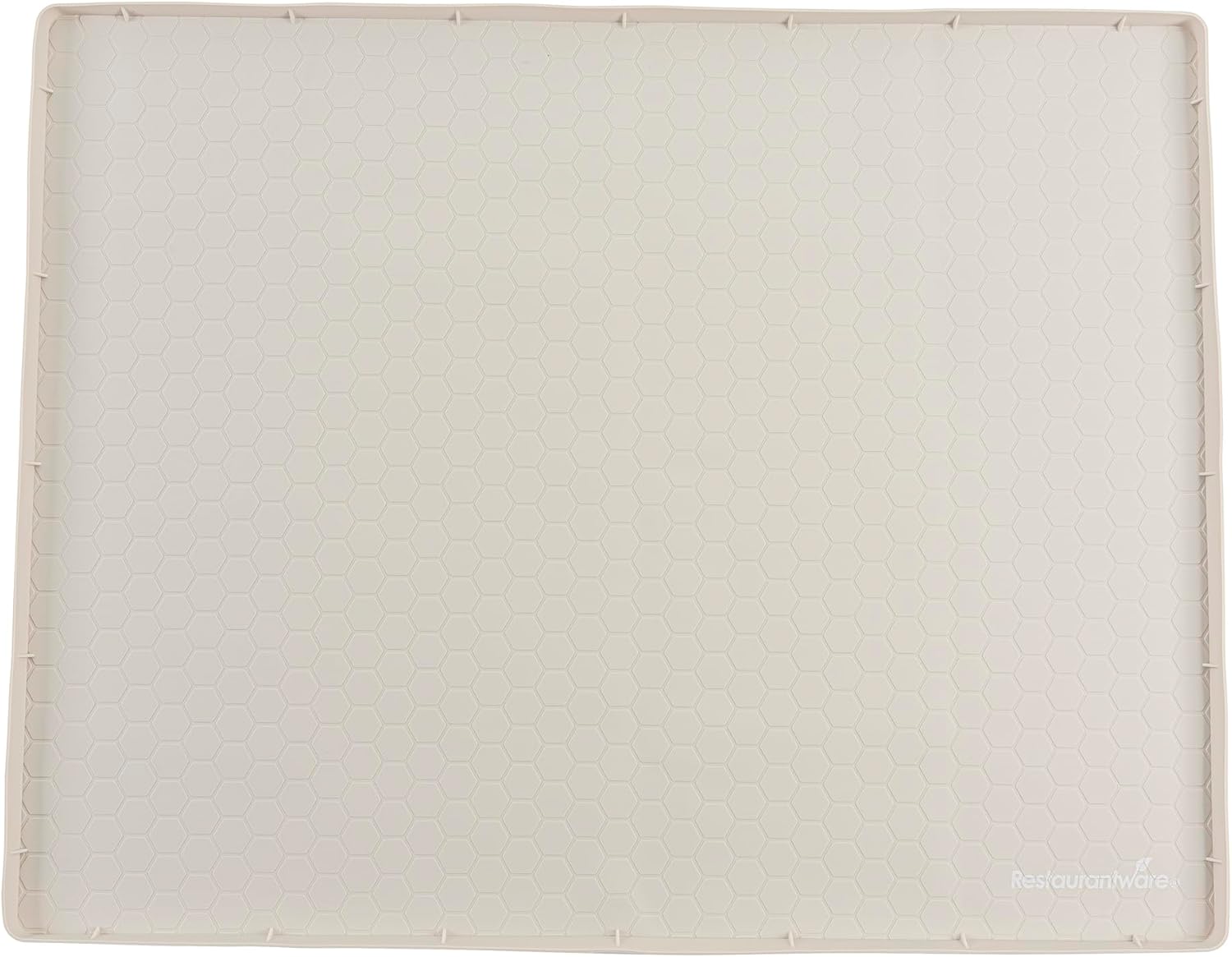 Restaurantware Under-Sink Waterproof Mat 1 Count 28 x 22 Inches Silicone Kitchen Cabinet Liner Leak Protector, Beige Heat-Resistant Multipurpose Sink Mat for Pet Feeding, Craft, Shoes