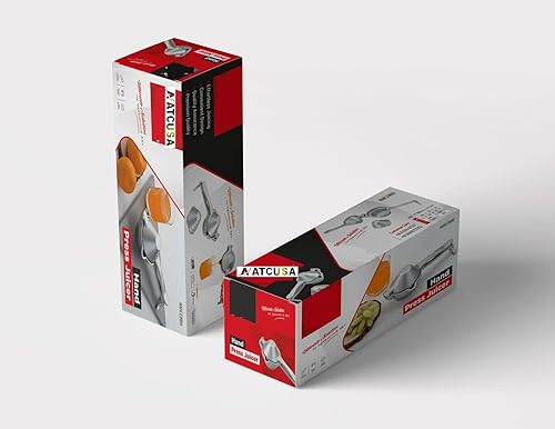 Miniatura 6 de Exprimidor de mano  Exprimidor manual de aluminio  Agarre ergonómico para la extracción eficiente de jugo de cítricos de otras frutas  Duradero,