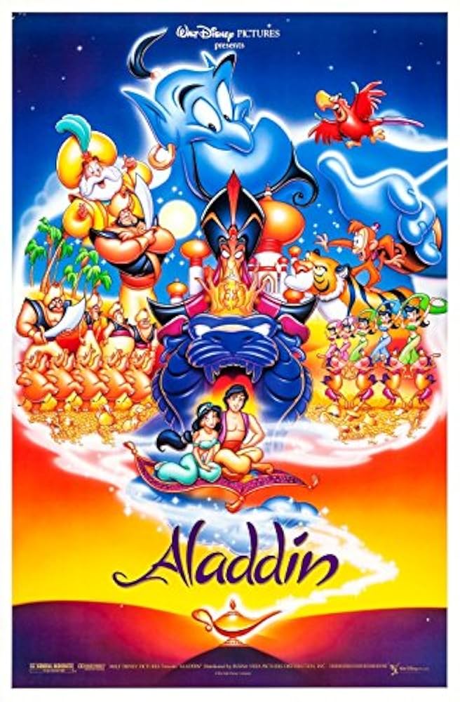 大型ポスターB1サイズ 映画 アラジン ALADDIN 当時物 ディズニー 大型