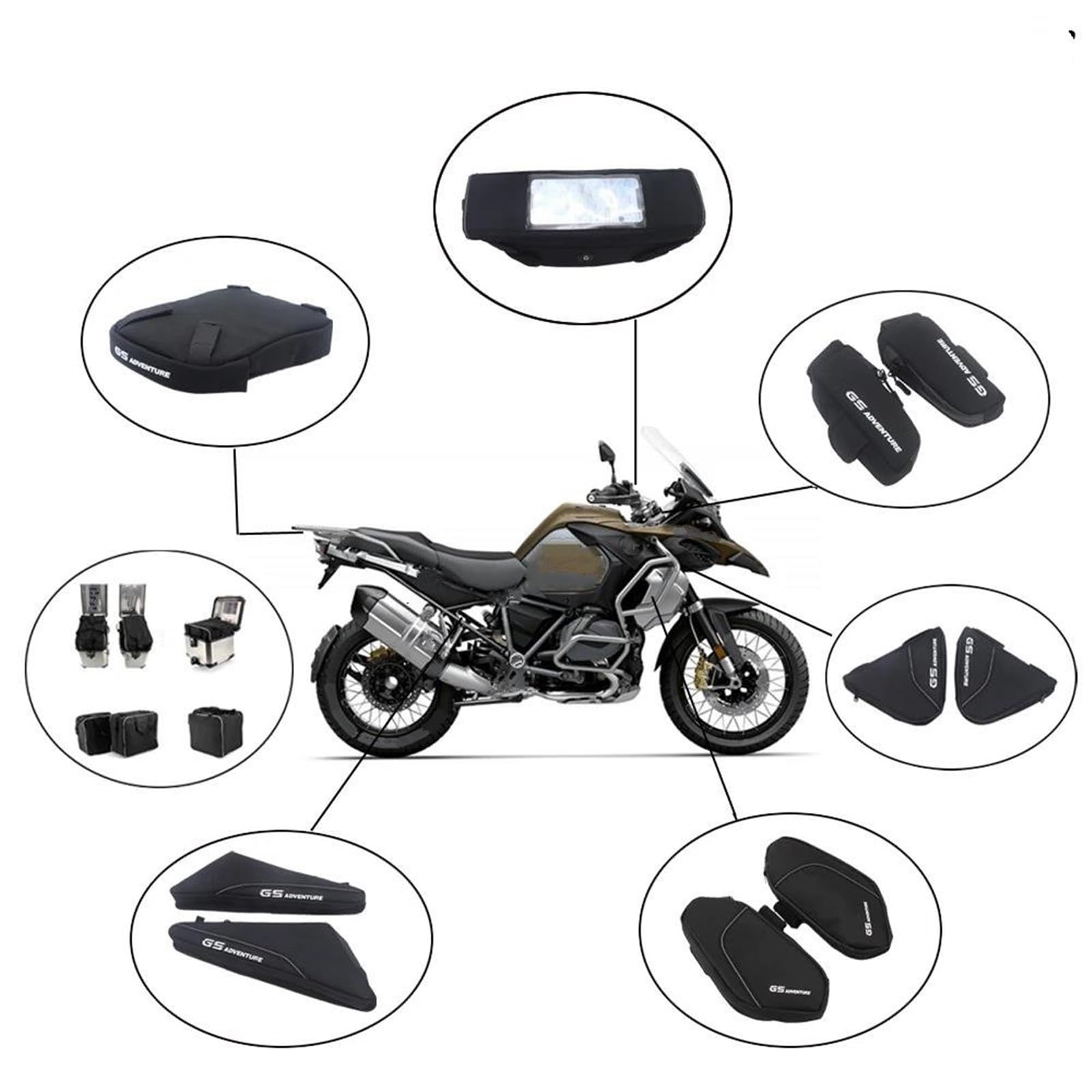 Sacoches De Guidon Étanches Pour BMW R 1250 GS Adventure - Rangement Outils Et Effets Personnels