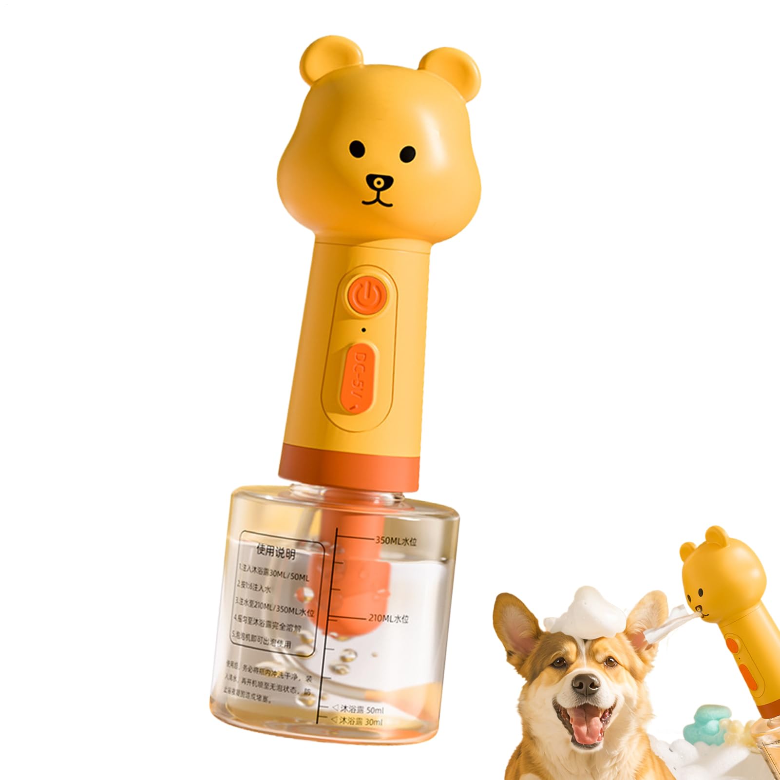 Pulvérisateur de shampooing pour chien après-shampoing bain animaux