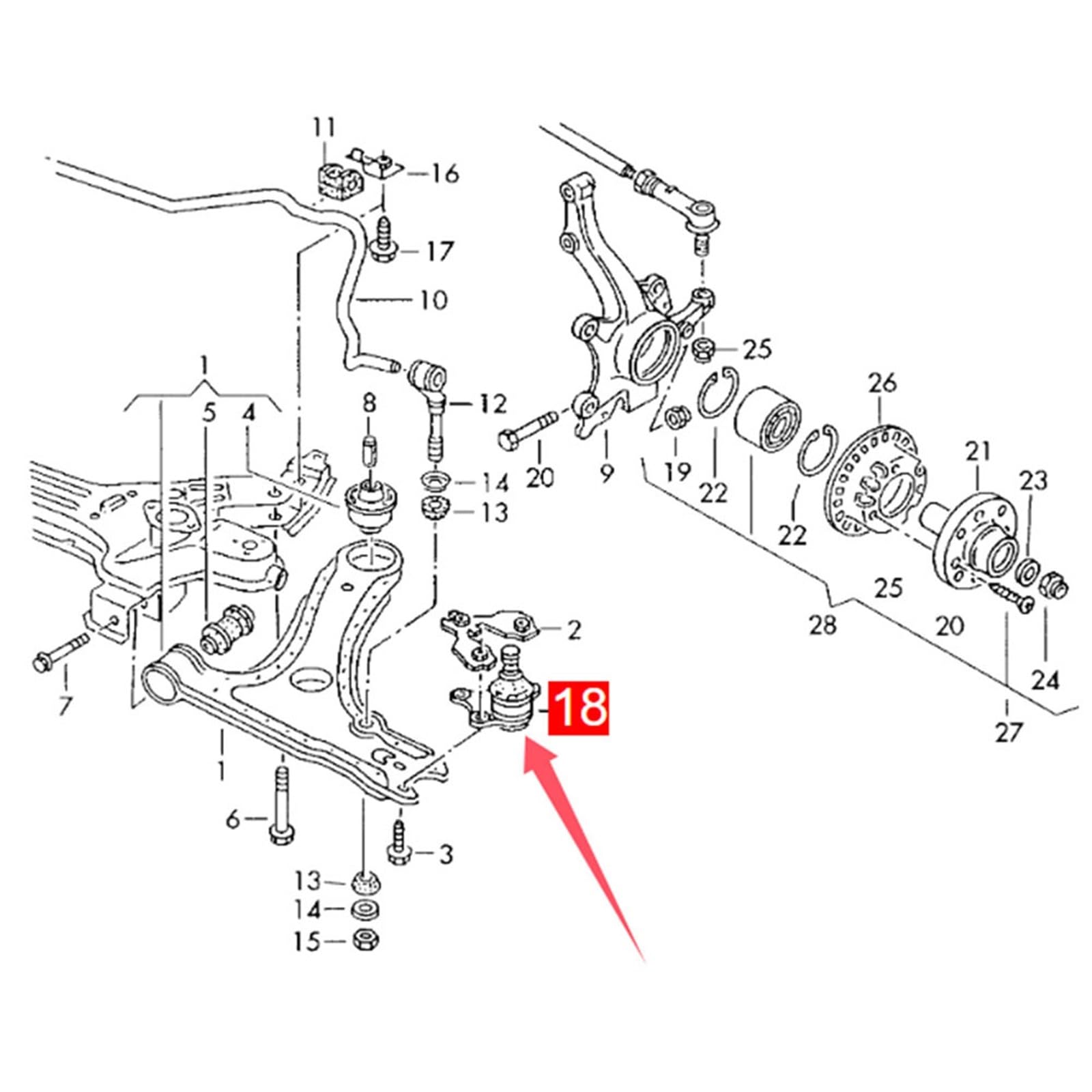 Ściągacz przegubu kulowego Pasuje do VW Golf Chery eQ2 Cowin Fulwin Kaiyi C3 357407365 Przegub kulowy Dolny koniec drążka kierowniczego