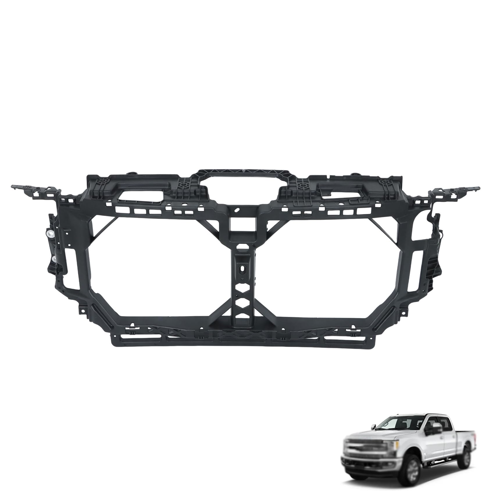 ANTUKO Plastic Front Header Panel Radiator Support Replacement for F250 2020-2022