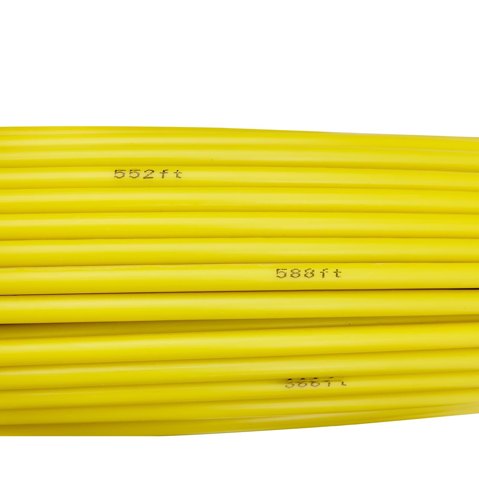 VEVOR Kabeleinziehhilfe Fiberglas, 200 m, 6,35 mm, Fishtape Wire Puller, Kabellaufstange mit Stahlrollenständer, 3 Zugköpfe, Angelwerkzeuge für Wände und elektrische Leitungen, nicht leitend