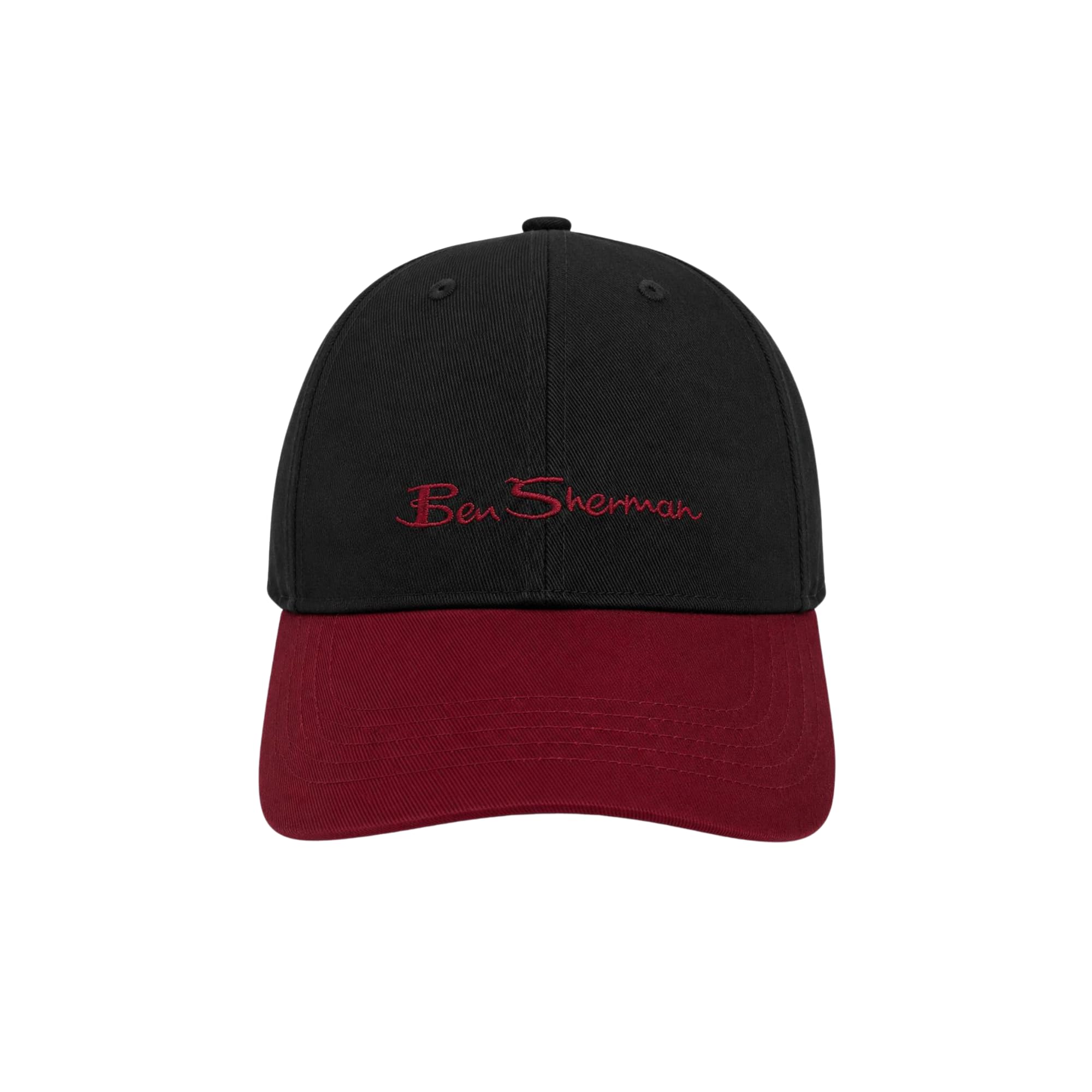 ben sherman Men Black & Maroon Colourblocked Embroidered Baseball Cap-picture-12