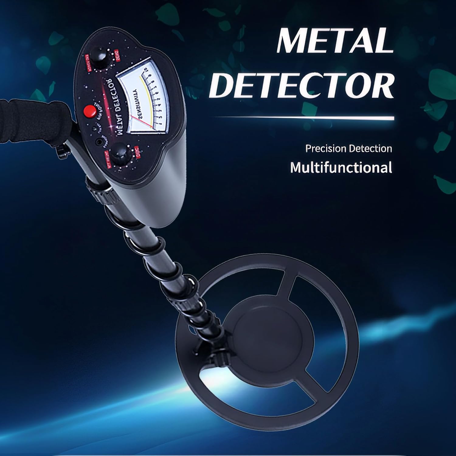 Metal Detector for Adults/Kids, Professional Entry Metal Gold Detectors Tester, Higher Accuracy Waterproof Detector De Metales Oro Y Plata, Underground Coil for Gold Detecting (Black)